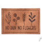 #207 Label "no rain no flowers")